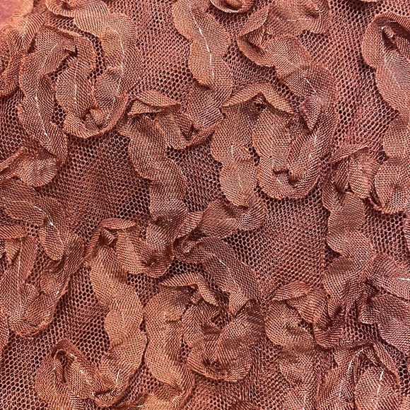 Sioni Milano Mock Neck Mesh Applique Sleeve Detail Sweater Size Large - Picture 10 of 13